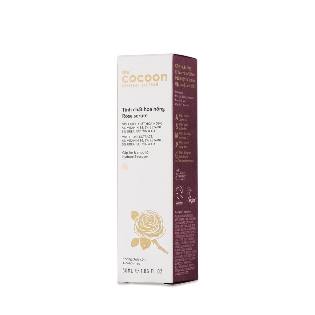 Tinh chất hoa hồng Cocoon cấp ẩm phục hồi da 30ml