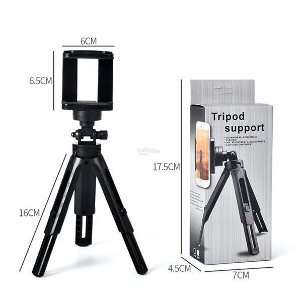 Giá đỡ điện thoại-kèm kẹp điện thoại 3 chân tripod - nhỏ gọn, chắc chắn