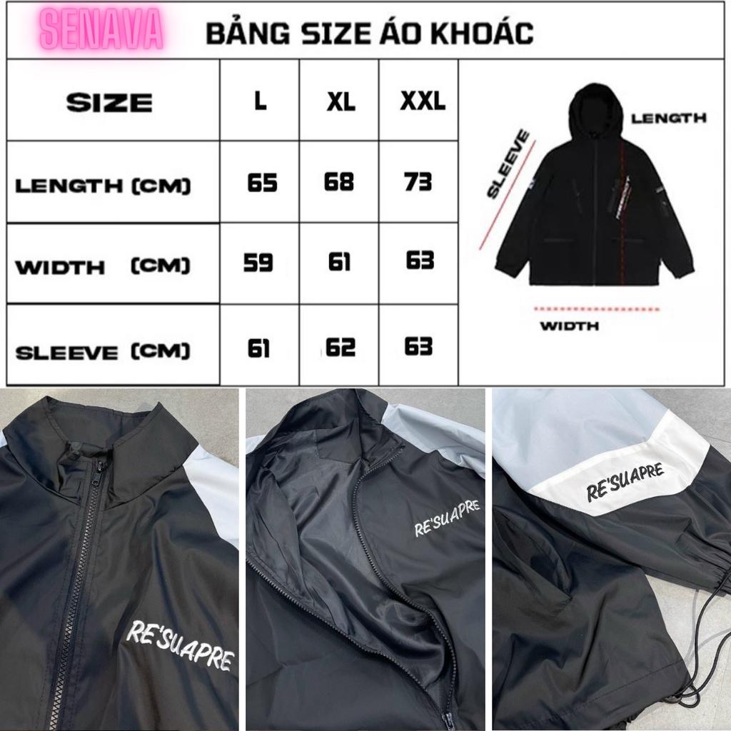 Hình ảnh Áo khoác dù nữ nam Jacket 2 Lớp, Áo khoác gió bomber Unisex SENAVA