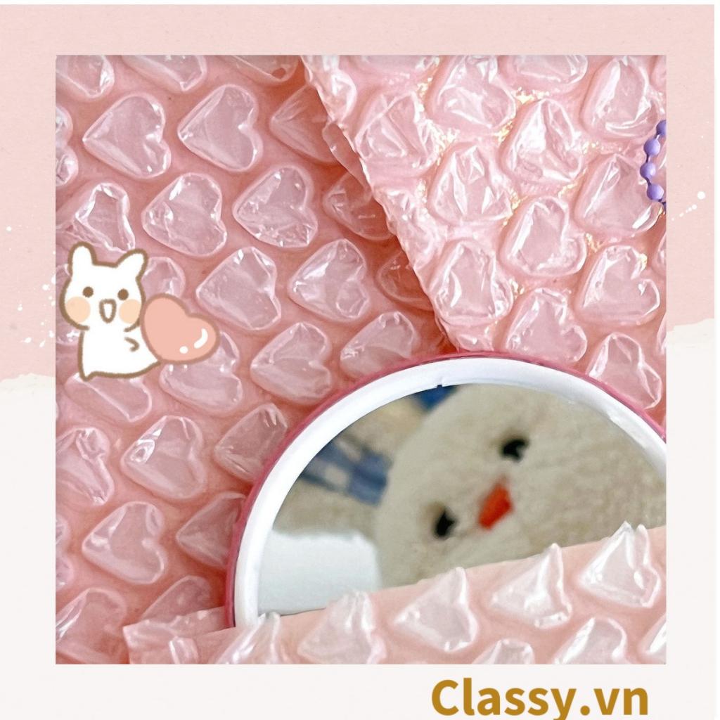 Túi chống sốc Classy đóng gói quà tặng bong bóng tình yêu màu hồng kích thước 10 X 10 cm Q1721