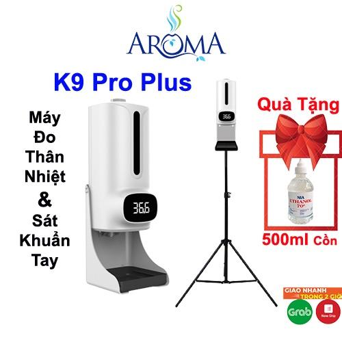 MÁY ĐO THÂN NHIỆT k9 pro plus KIÊM XỊT SÁT KHUẨN TAY TỰ ĐỘNG | MÁY KHỬ KHUẨN XỊT RỬA TAY KHỬ TRÙNG BẢO VỆ SỨC KHỎE