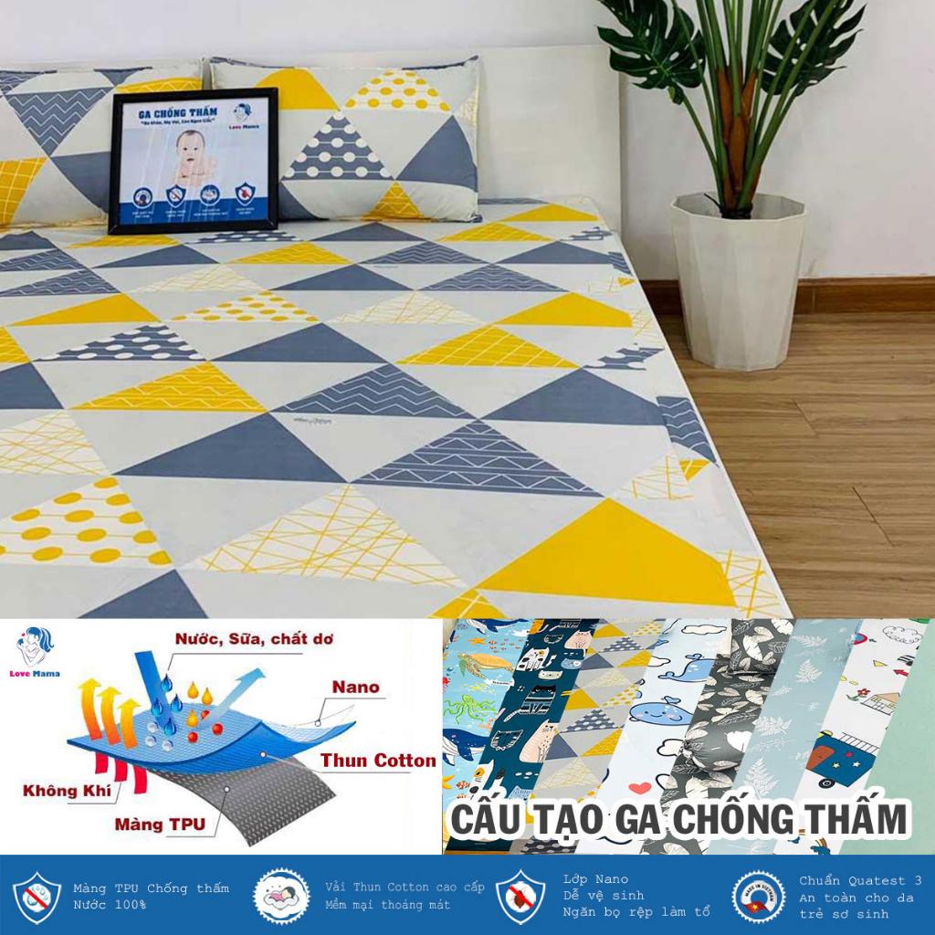 Ga chống thấm Cotton cao cấp tam giác không sột soạt, không mùi nhựa, thoáng mát