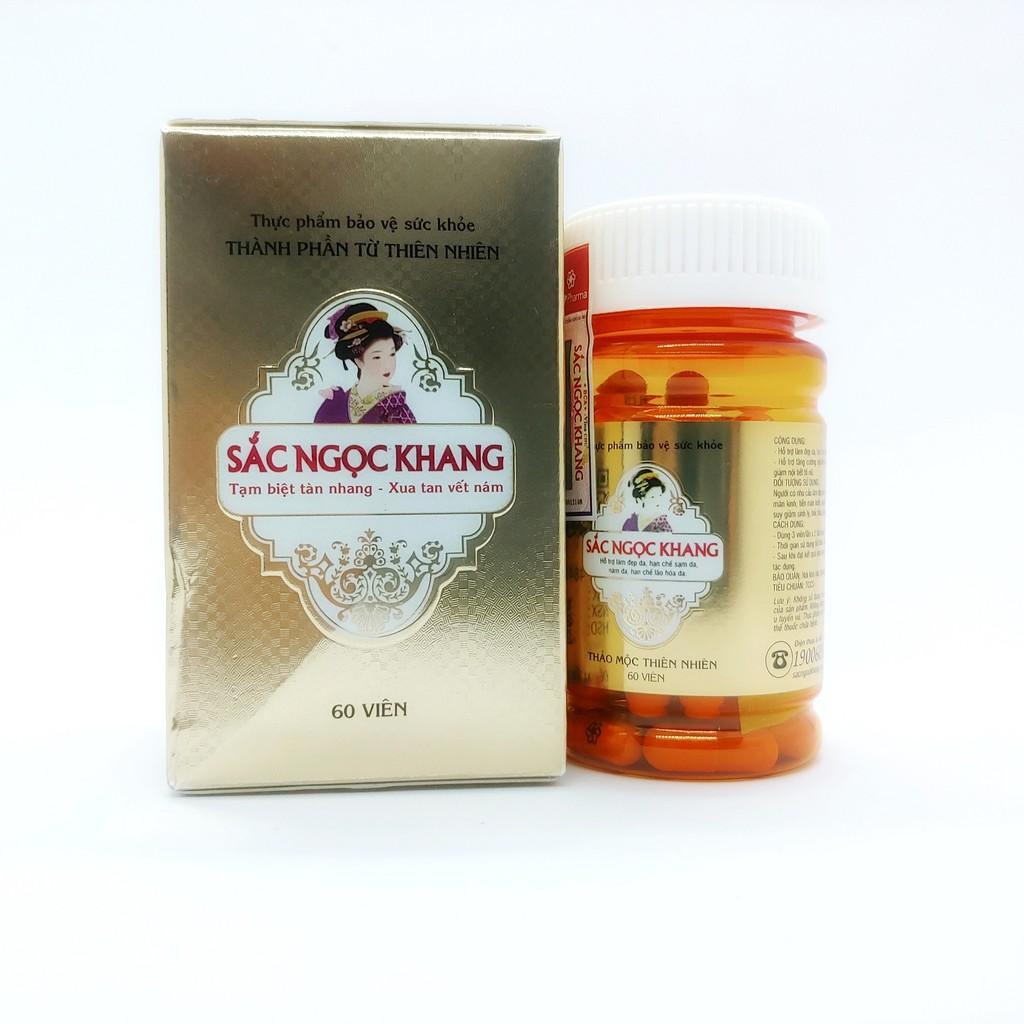 Combo 3 Viên Uống Sắc Ngọc Khang Vi tảo lục hỗ trợ giảm nám, tàn nhang, sạm da và giúp cân bằng nội tiết tố nữ