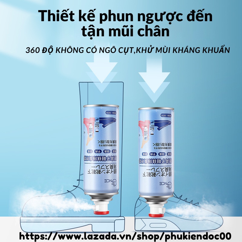 Xịt Khử Mùi Giày Dép  Chống Hôi Chân Công Nghệ Nano Bạc Khử mùi diệt vi khuẩn hiệu quả.