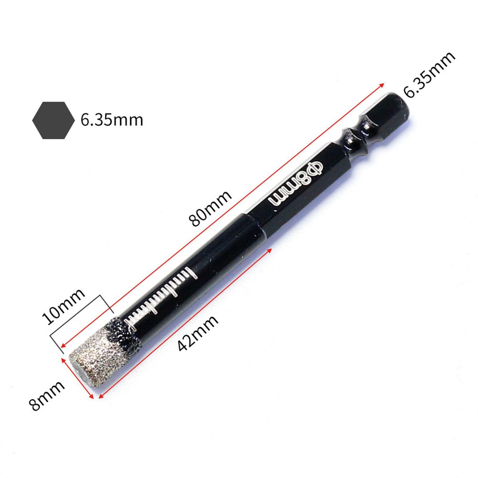 Brazed Diamond Drill Bits, Wet or Dry Drill Bit Diamond for Glass Porcelain