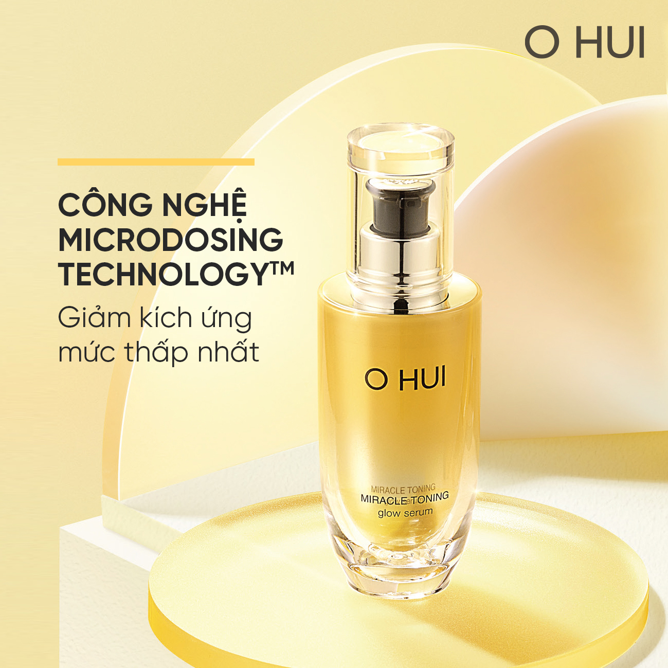 Bộ tinh chất sáng da căn bóng chứa AHA/PHA giúp da săn chắc rạng rỡ OHUI Miracle Toning 100ml