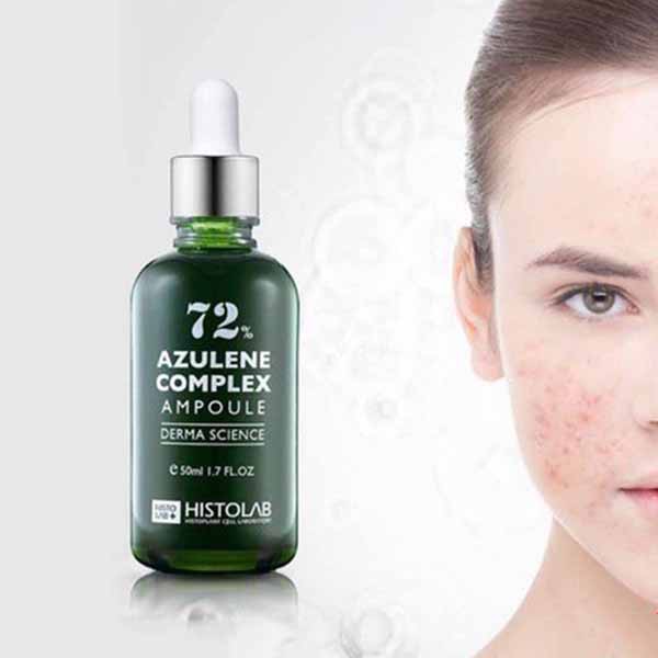 Tinh Chất Hỗ Trợ Giảm Mụn, Điều Tiết Bã Nhờn Histolab 72% Azulene Complex Ampoule Derma Science 50ml