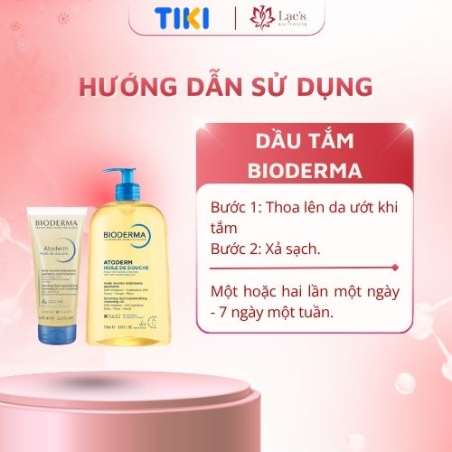 Dầu tắm giúp làm sạch, làm dịu và dưỡng ẩm dành cho da khô, da nhạy cảm Bioderma Atoderm Huile De Douche