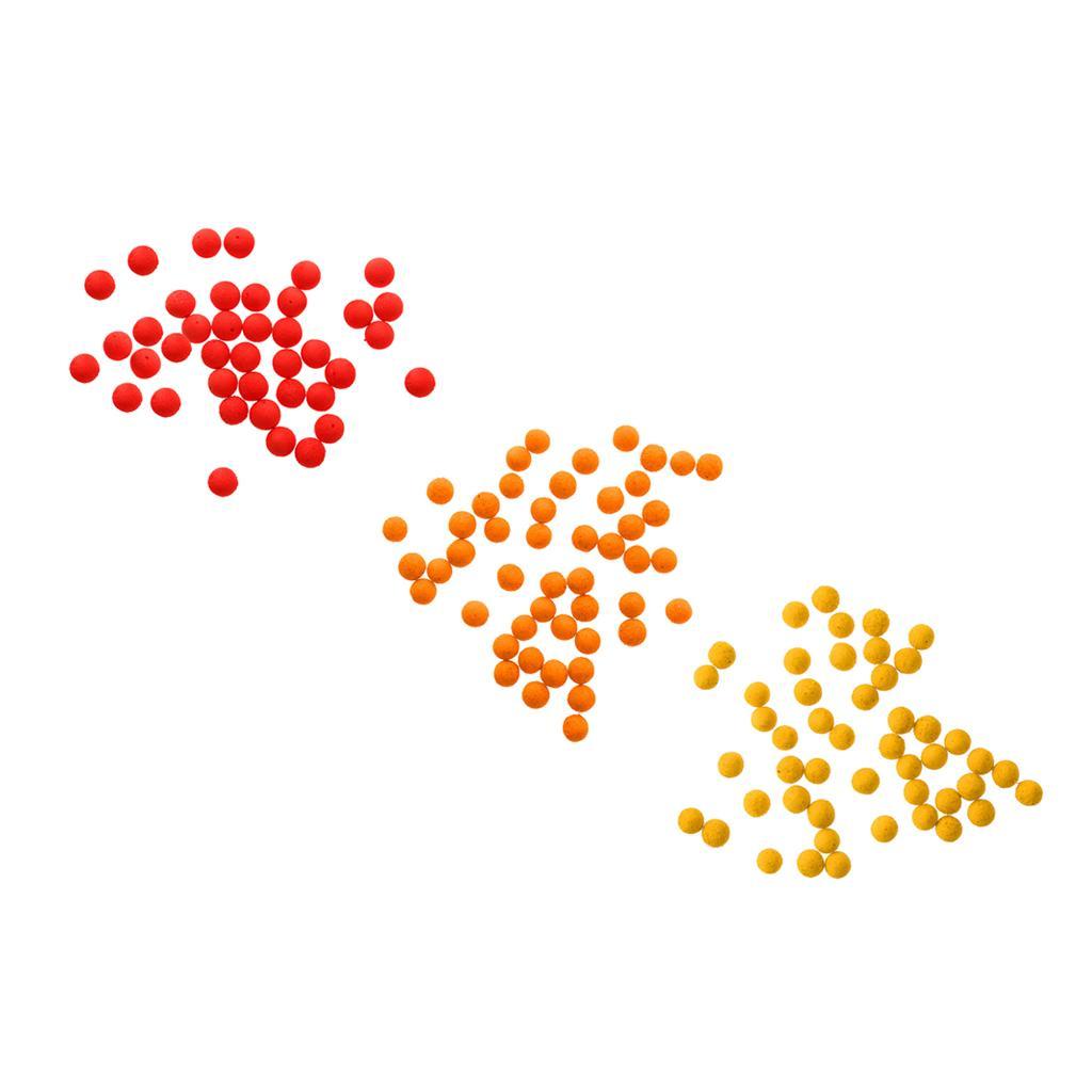 30Pcs Round Rig Fishing Beads Floating Carp Sea Fishing Lure Colorful Hard Floating Assorted Smell Floating Beads