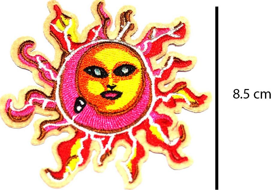 Patch ủi sticker vải - Mặt trời