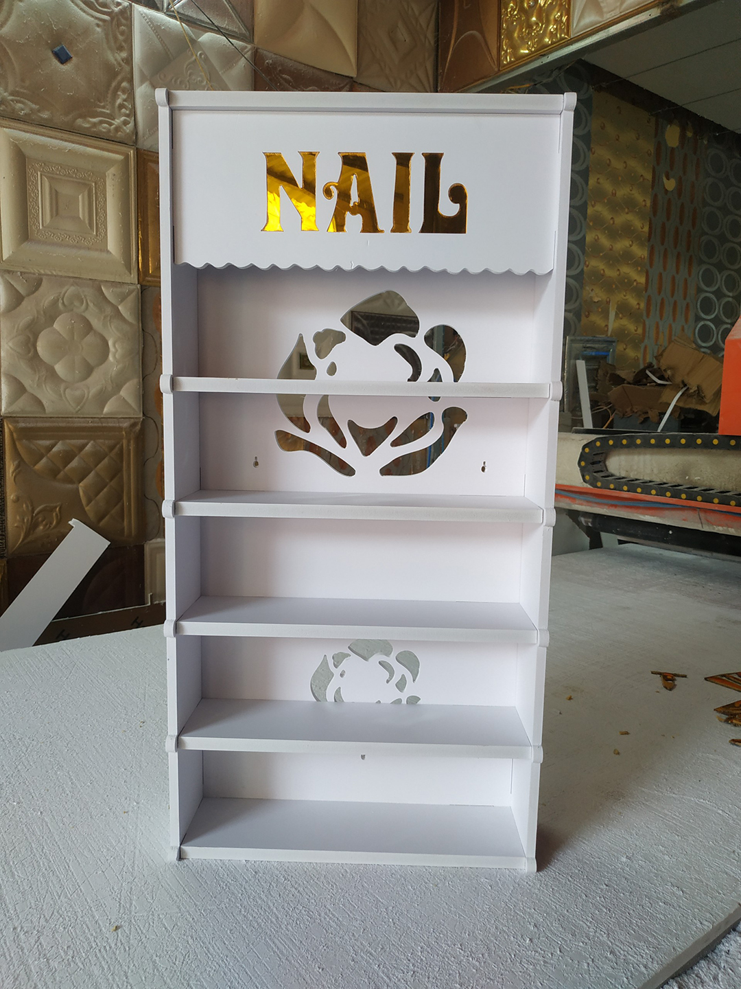 Kệ đựng sơn Nail hoa hồng