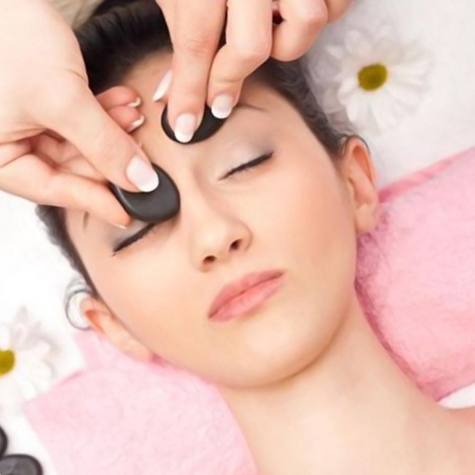 Đá Nóng Massage Mặt (1 viên) Đá được mài thủ công từ đá tự nhiên nguyên khối