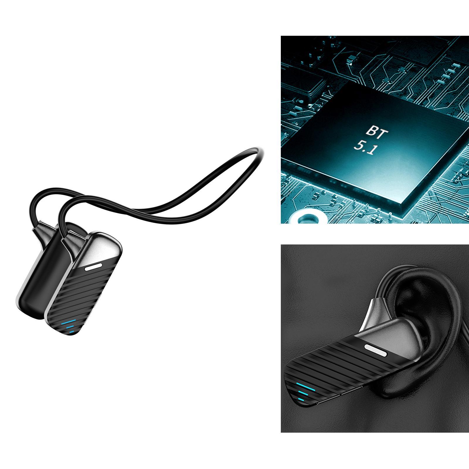 Open Ear Headset IP53 Waterproof with Mic Black