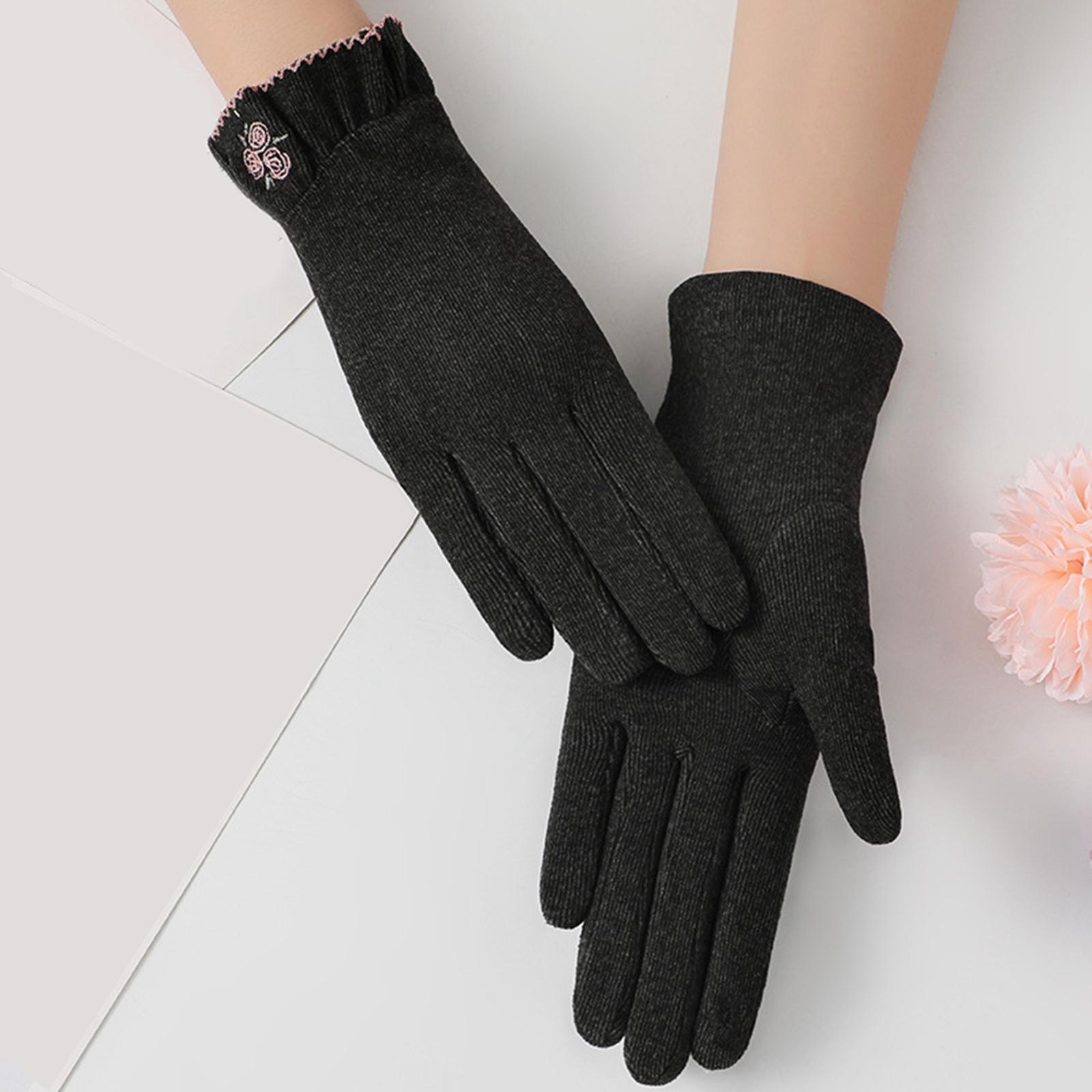Women Winter Gloves Touchscreen Windproof Thermal Cold Weather Gloves for Running Cycling Hiking