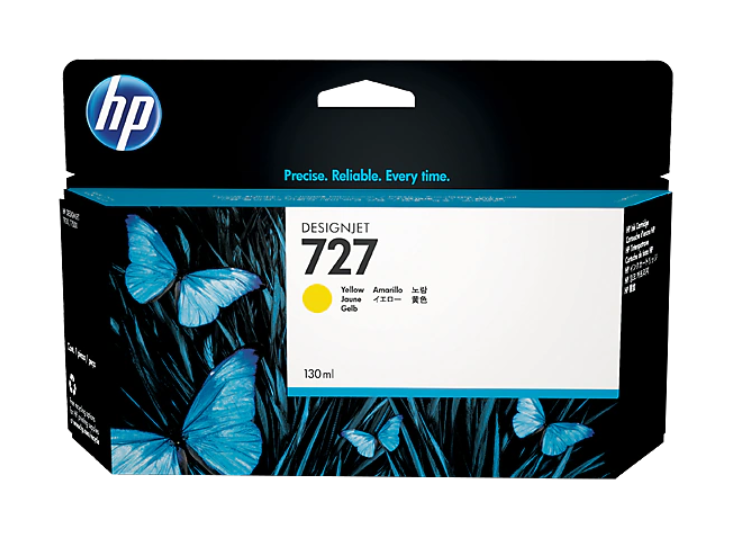 Mực in HP 727 130ml Yellow Ink Cartridge (B3P21A) - Hàng Chính Hãng