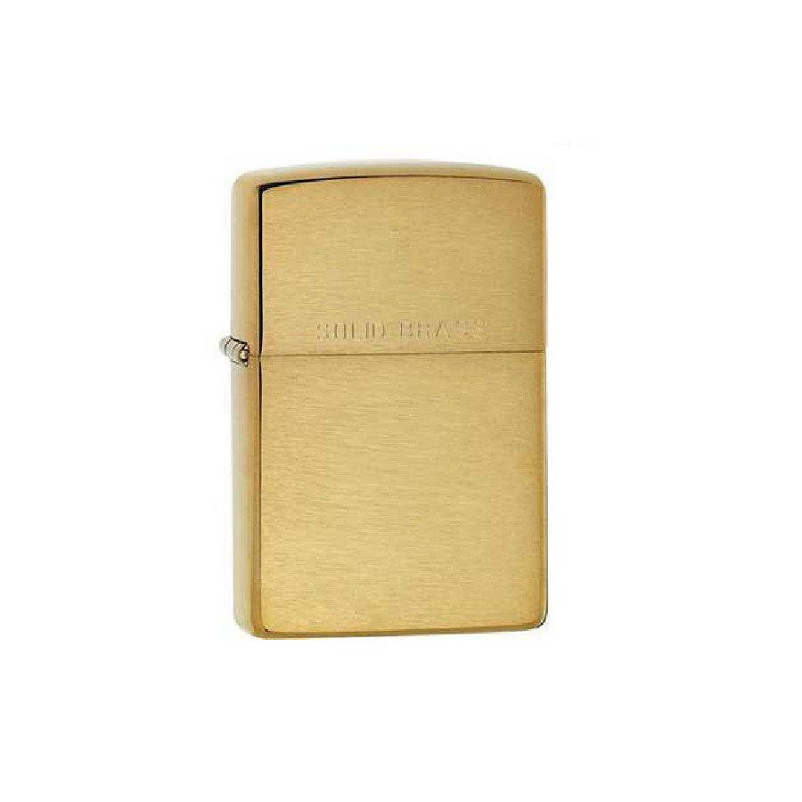 Bật lửa ZIPPO 204 –Bật lửa ZIPPO BRUSHED BRASS ENGRAVED