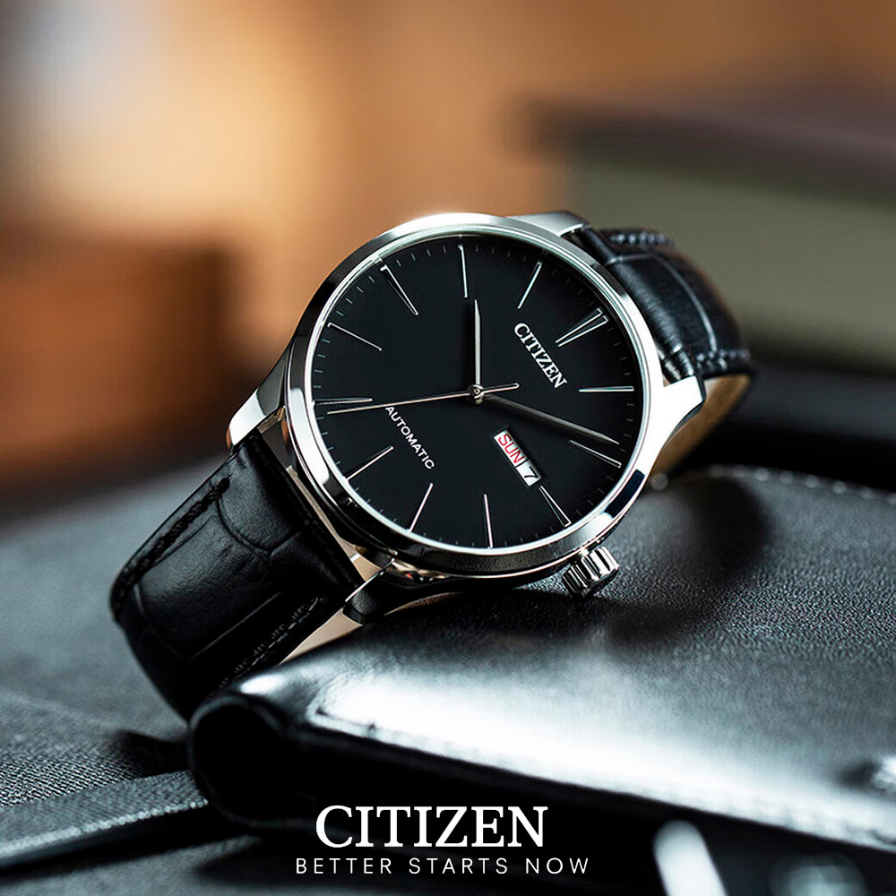 Đồng Hồ Nam Citizen Dây Da NH8350-08E - Mặt Trắng