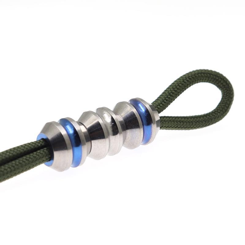 Móc Chìa Khóa Bằng Hợp Kim Titan Màu Bạc Và Xanh Dương DIY