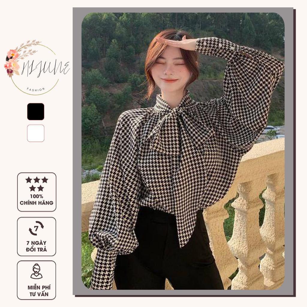 Mua Áo sơ mi nữ bánh bèo babydoll tay dài bồng kẻ sọc caro đen trắng thắt nơ ngực dễ thương HIJUNE SM08 - Kẻ Sọc,Freesize < 55kg tại Hijune Clothing Mua Áo Sơ Mi Nữ Bánh Bèo Babydoll Tay Dài Bồng Kẻ Sọc Caro Đen Trắng Thắt Nơ Ngực Dễ Thương Hijune Sm08 - Kẻ Sọc,Freesize < 55Kg Tại Hijune Clothing