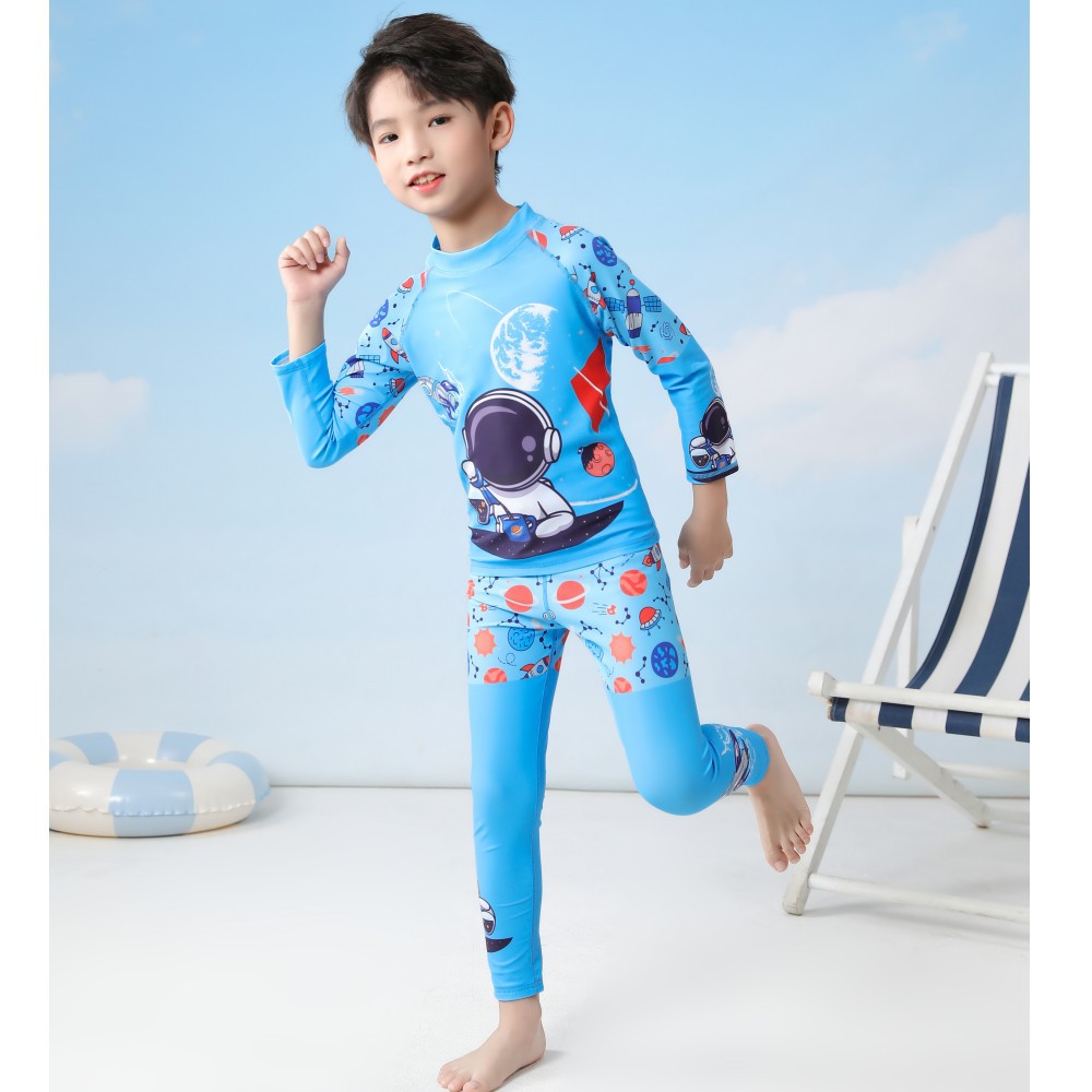 Đồ bơi bé dài tay quần dài năng động