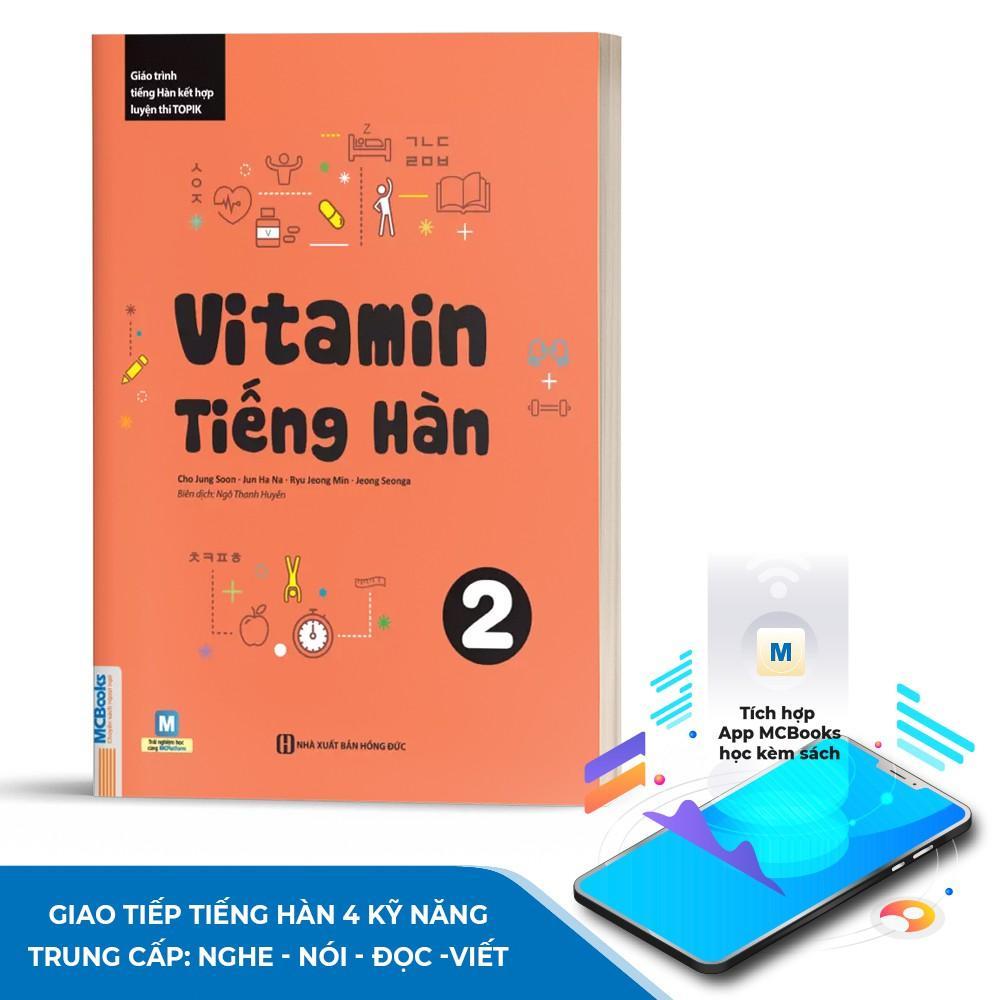 Vitamin Tiếng Hàn 2 Cho Người Mới Bắt Đầu - Học Kèm App Online - Bản Quyền