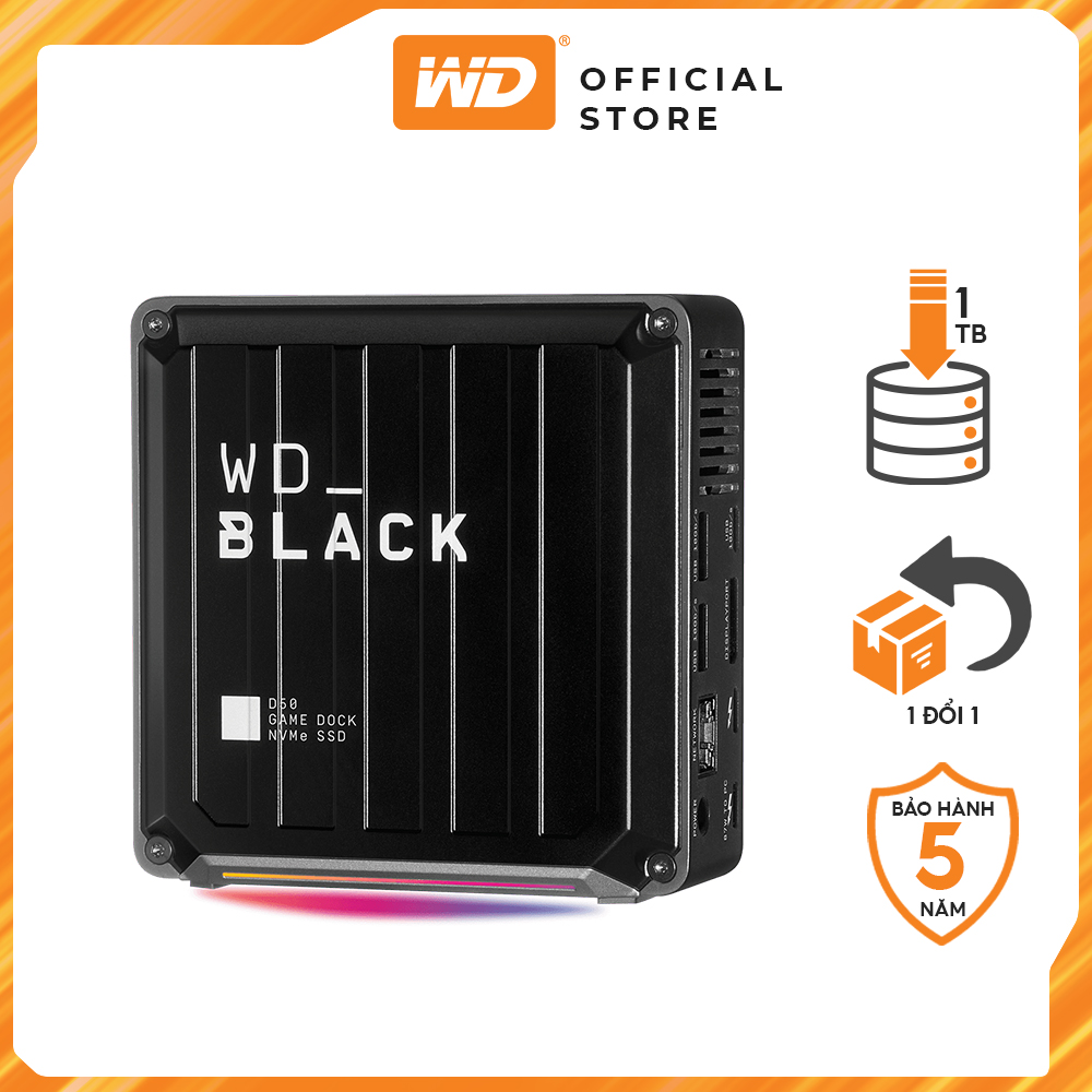 Ổ cứng di động WD Black D50 Game Dock SSD Hàng Chính Hãng