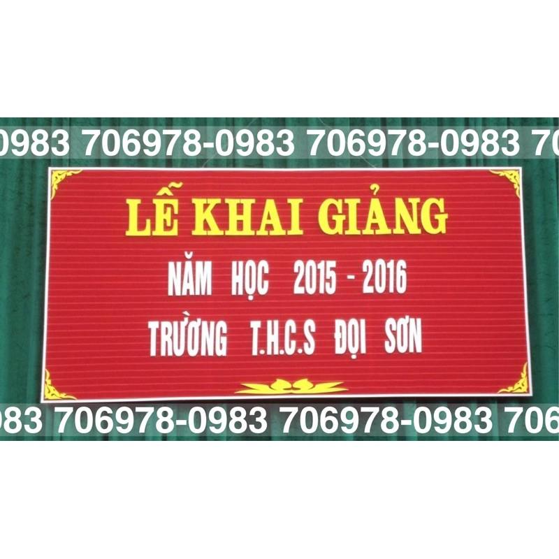 Bộ chữ xốp hội nghị-trường học(khung)