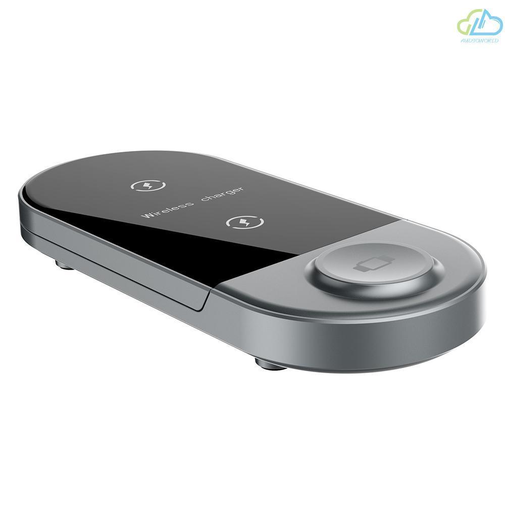 Đế sạc không dây 3 trong 1 gấp được cho IPhone/Samsung/iWatch/Airpods