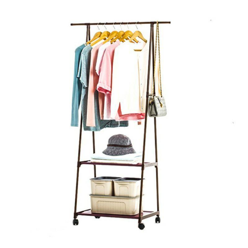 Giá treo quần áo chữ A - Kệ treo quần áo nhựa tiện lợi thông minh 1m6