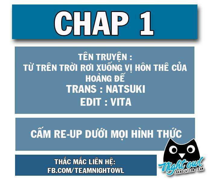 từ trên trời rơi xuống vị hôn thê của hoàng đế chapter 1 2
