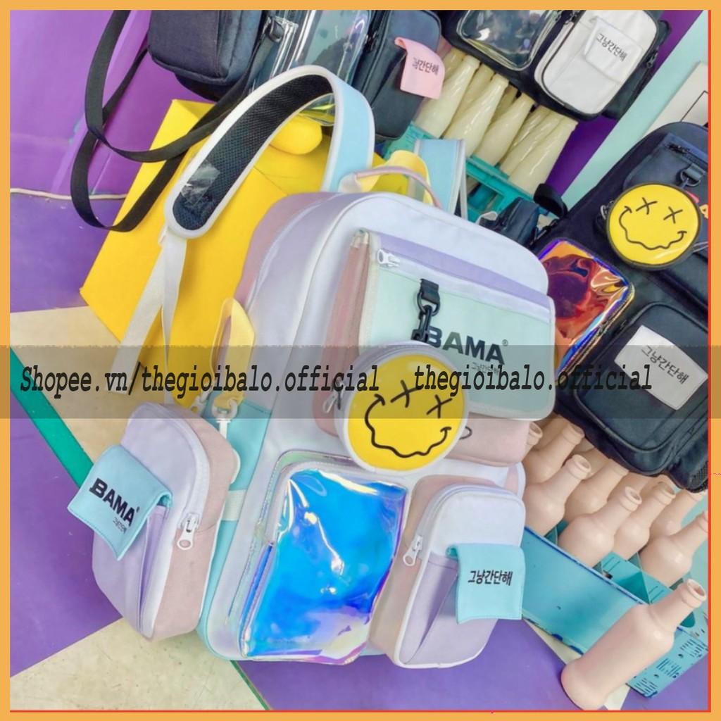 Balo cặp ulzzang basic nam nữ thời trang đi học đi chơi du lịch giá rẻ đựng vừa laptop canvas BAMA | thegioibalo