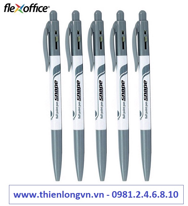 Combo 5 cây bút bi Flexoffice FO-023 mực đen