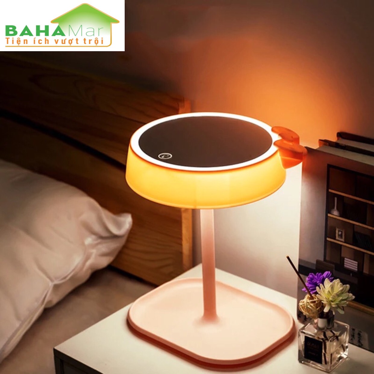 GƯƠNG TRANG ĐIỂM TÍCH HỢP ĐÈN LED ĐA NĂNG "BAHAMAR" hình thức đẹp có đèn để soi thật mặt