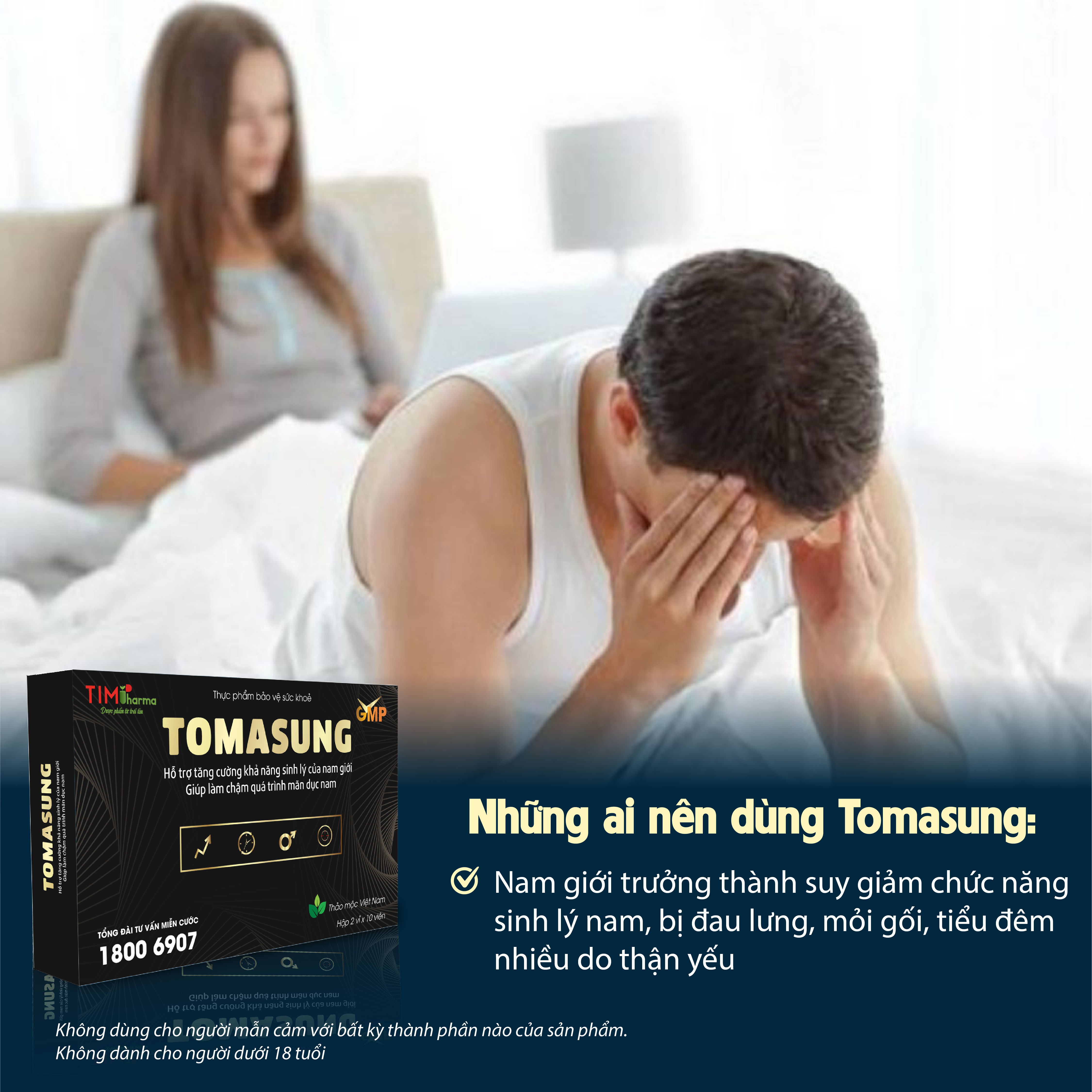 Tomasung - Hỗ trợ tăng cường sinh lý nam giới, làm chậm quá trình mãn dục (Hàng chính hãng)