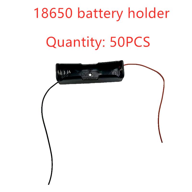 50 CHIẾC 1*Hộp Pin 18650 Giá đỡ 18650 Dòng Pin 18650 Có Dây Dẫn Dòng 3.7V Kết Nối Song Song Tự Làm Màu Sắc: 1x18650 50 CHIẾC