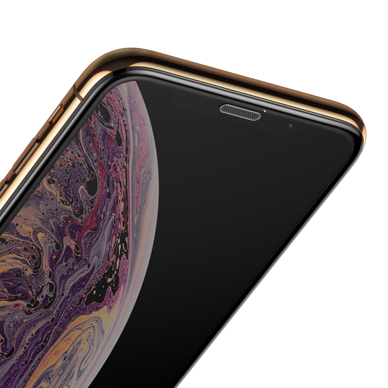 Kính cường lực 3D chống bụi, siêu bền Baseus Baseus full-screen curved tempered glass For iP X/XS 5.8inch - Hàng chính hãng