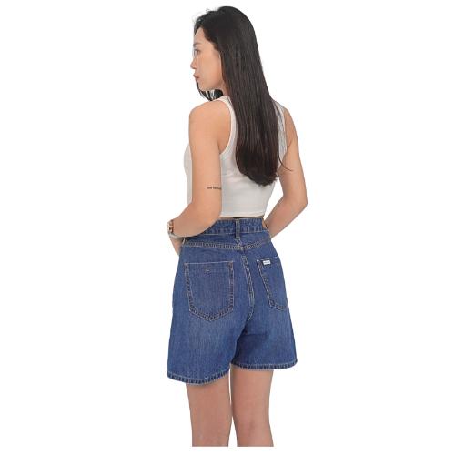 Quần jean short nữ SJS02_Quần short đùi nữ, quần jean đùi nữ from chữ A 2 túi trước, co giãn nhẹ, chĩnh hãng SAMMA JEANS