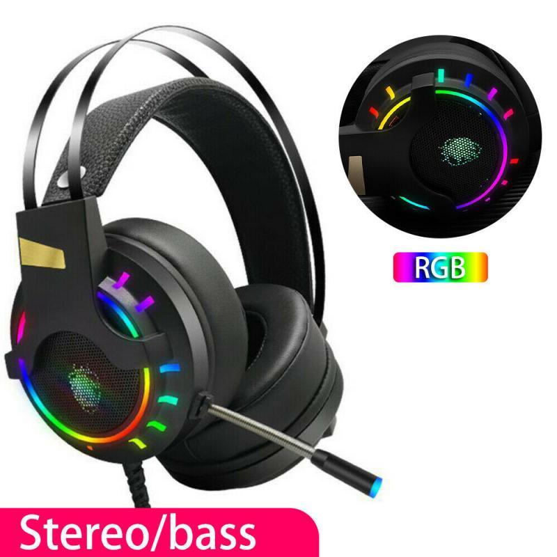 Game Chuyên Nghiệp Tai Nghe Game Thủ Tai Nghe Tai Nghe Có Thể Điều Chỉnh Máy Tính Stereo PC Tai Nghe Có Dây Kèm Mic