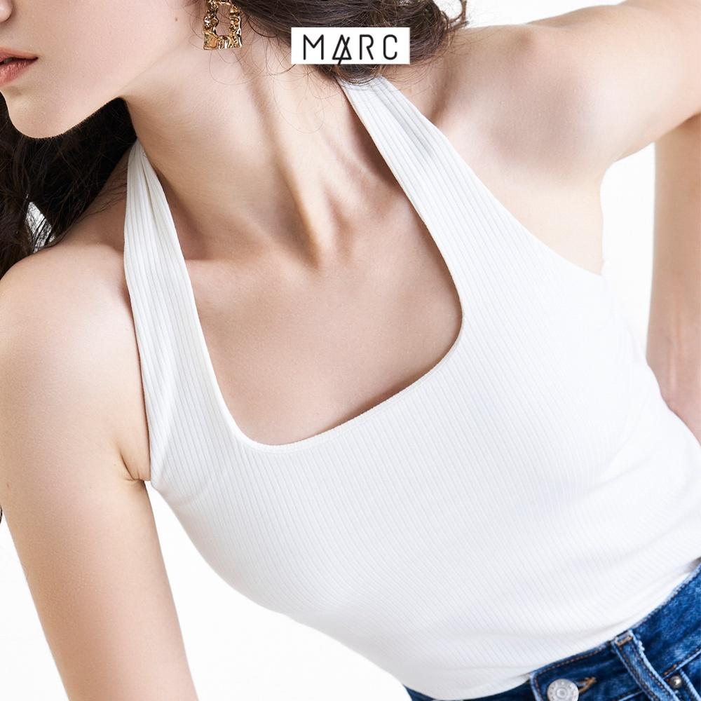 Áo thun nữ MARC FASHION cổ yếm form ôm trơn dày dặn không có nút sau FALH061822