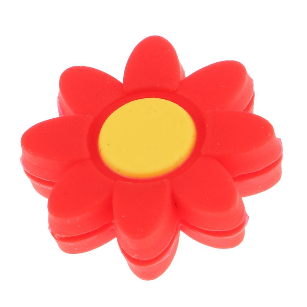 Tennis Racket Vibration Dampeners Squash Racquet Shock Absorber Red