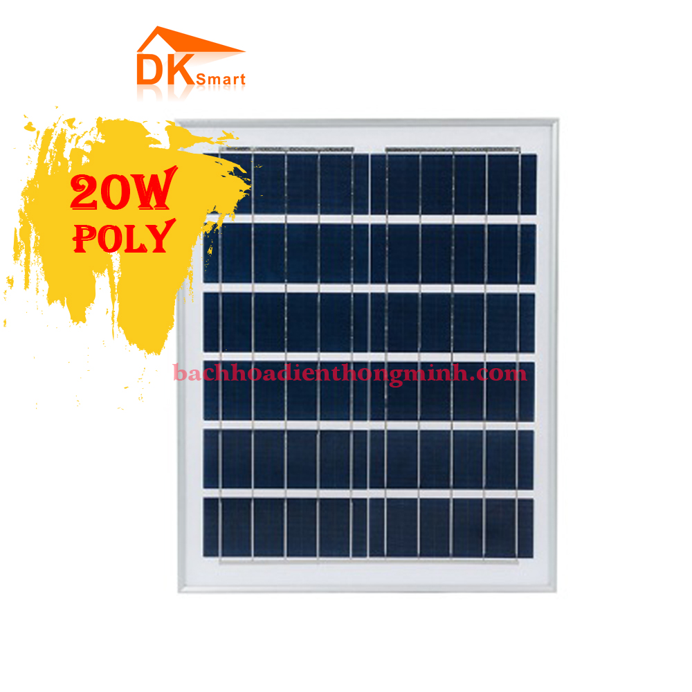 Tấm Pin Năng Lượng Mặt Trời Mini Poly 20W