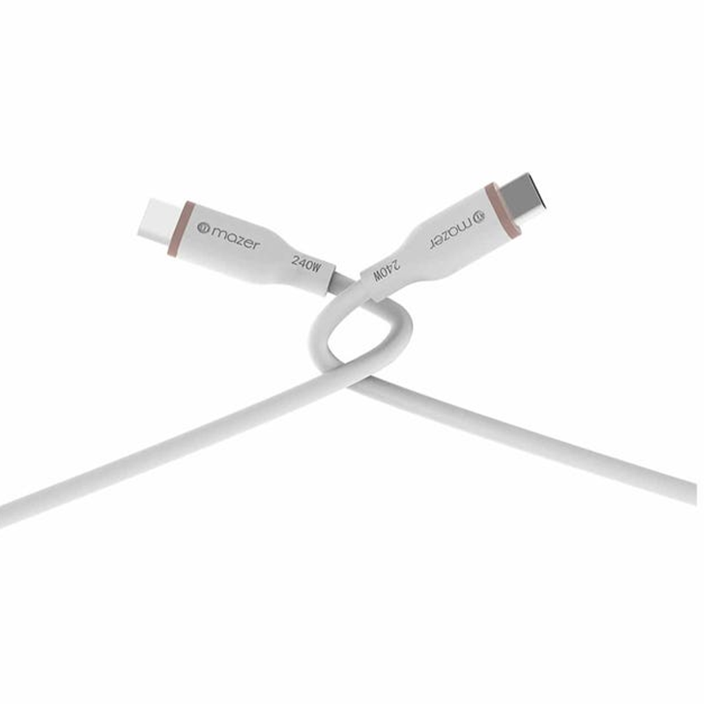 Dây Cáp MAZER nfinite.LINK 3 PD240W USB-C to USB-C 2M cable (Flex, Silicone) (2m) - Hàng Chính Hãng