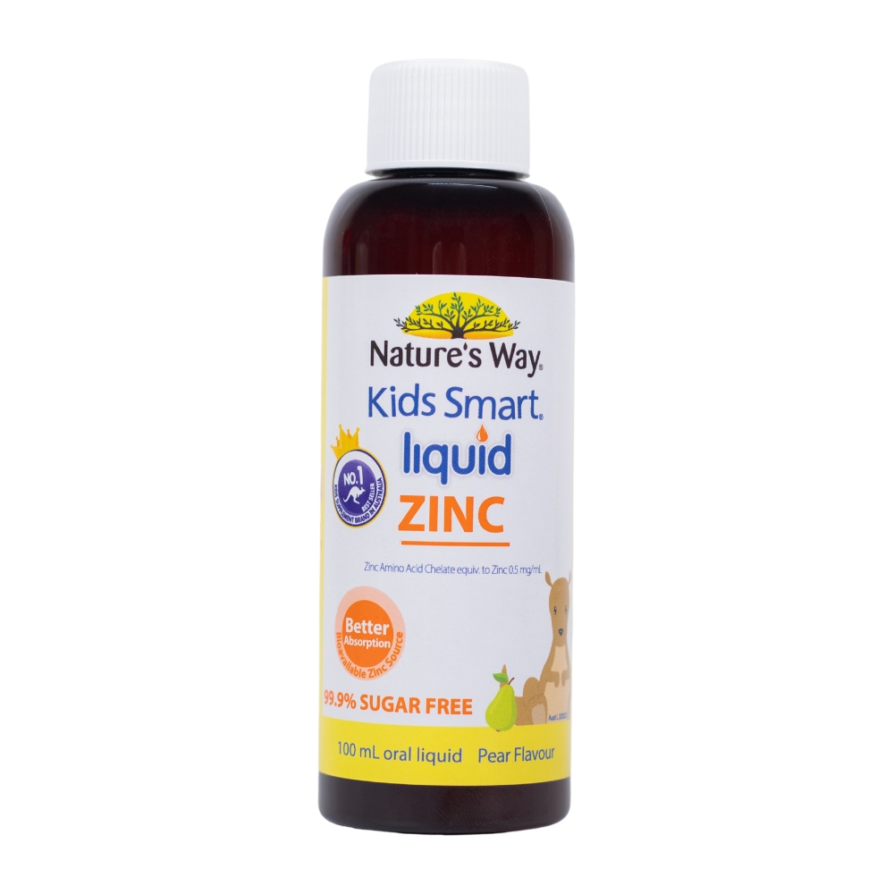 Kẽm Nước Nature's Way Kids Smart Liquid Zinc Giúp Tăng Cường Sức Đề Kháng Cho Bé (Chai 100ml - 200ml)