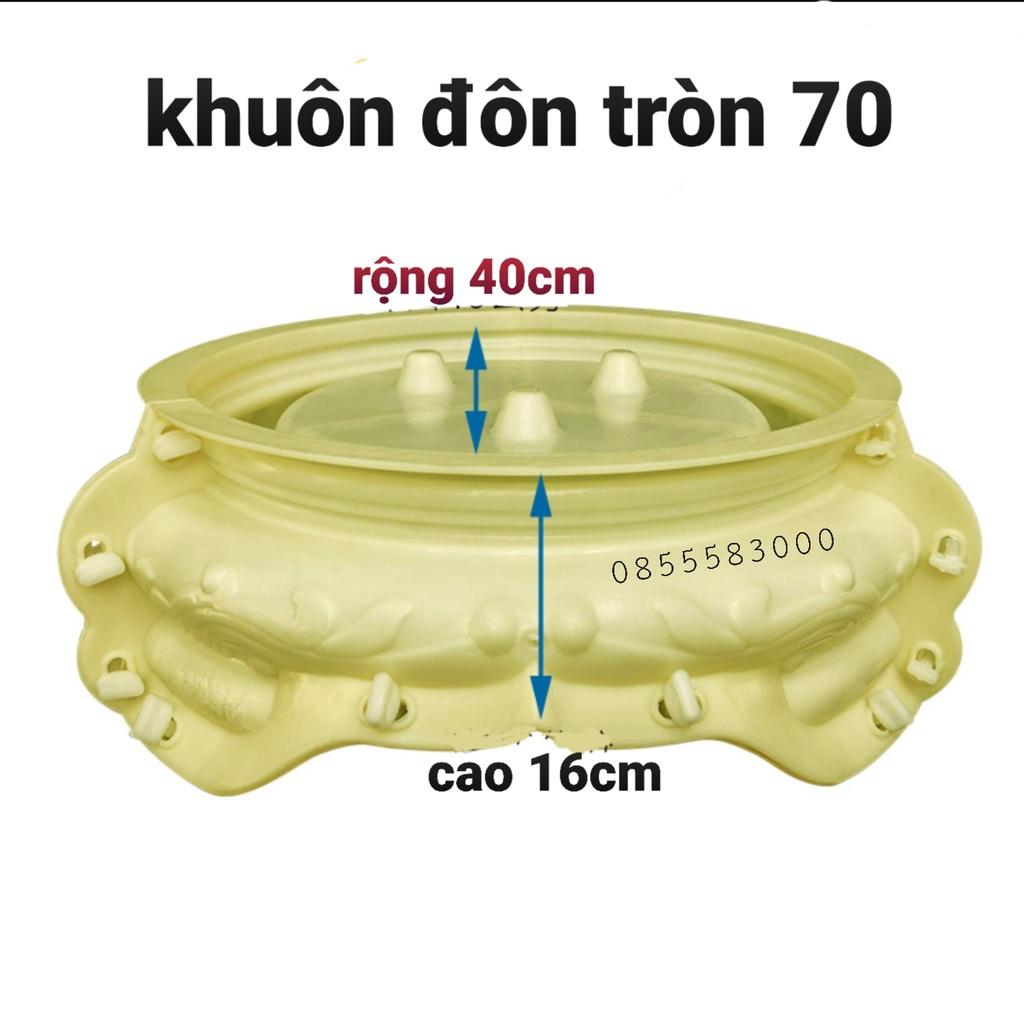 Khuôn đúc chậu tròn 70 nhựa ABS có lòng trong