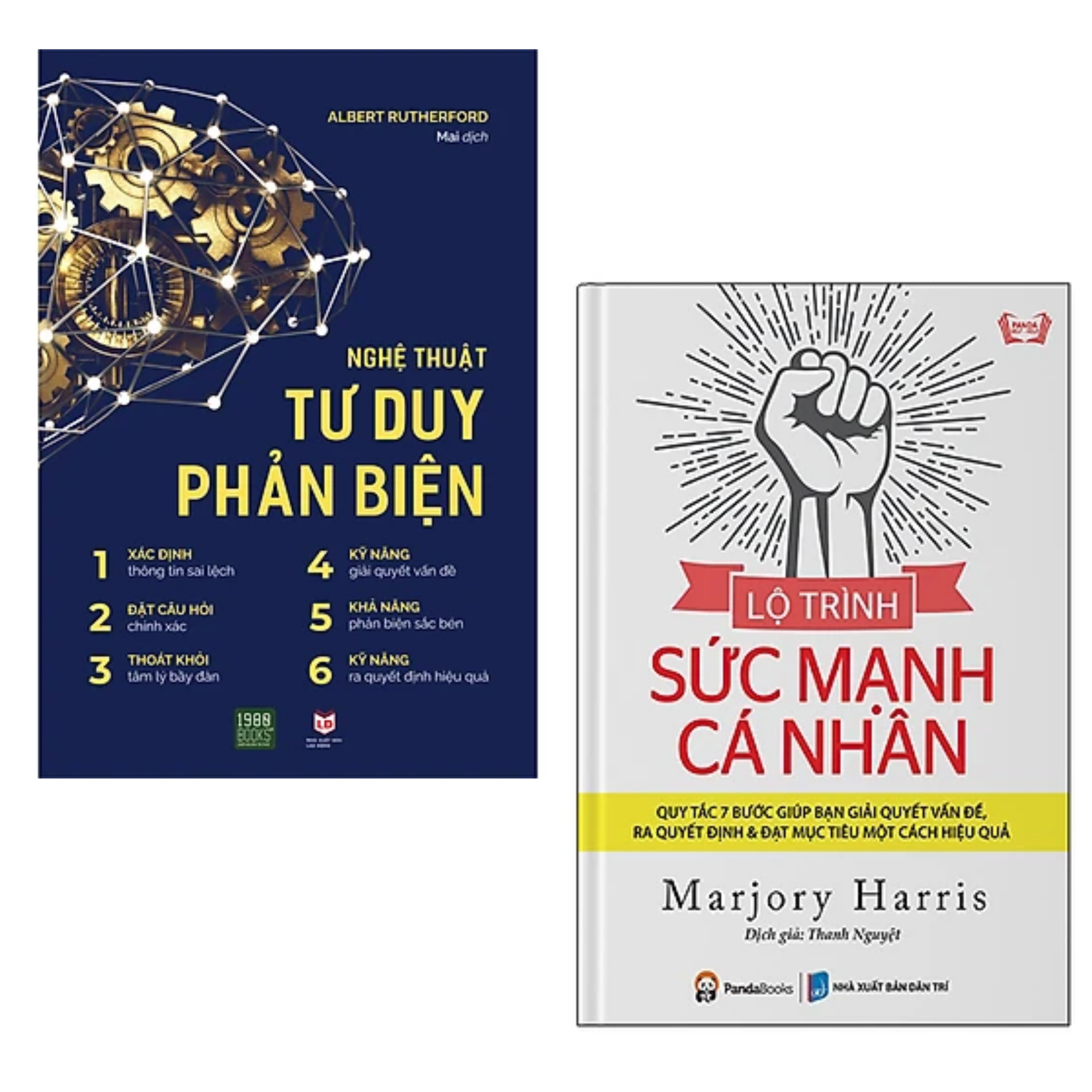 Hình ảnh Combo 2 cuốn sách Tư Duy - Kĩ Năng Sống: Nghệ Thuật Tư Duy Phản Biện + Lộ Trình Sức Mạnh Cá Nhân