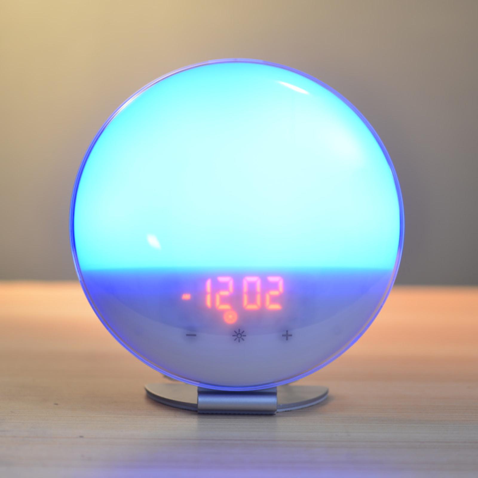 Wake Up Light Sunrise Simulation Alarm Clock FM Radio White Noise Sounds EU