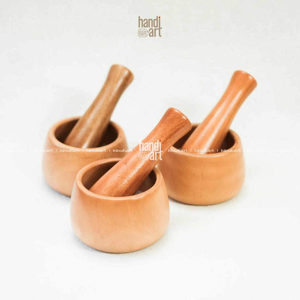 Bộ chày giã cối gỗ hiện đại- mortar pestle