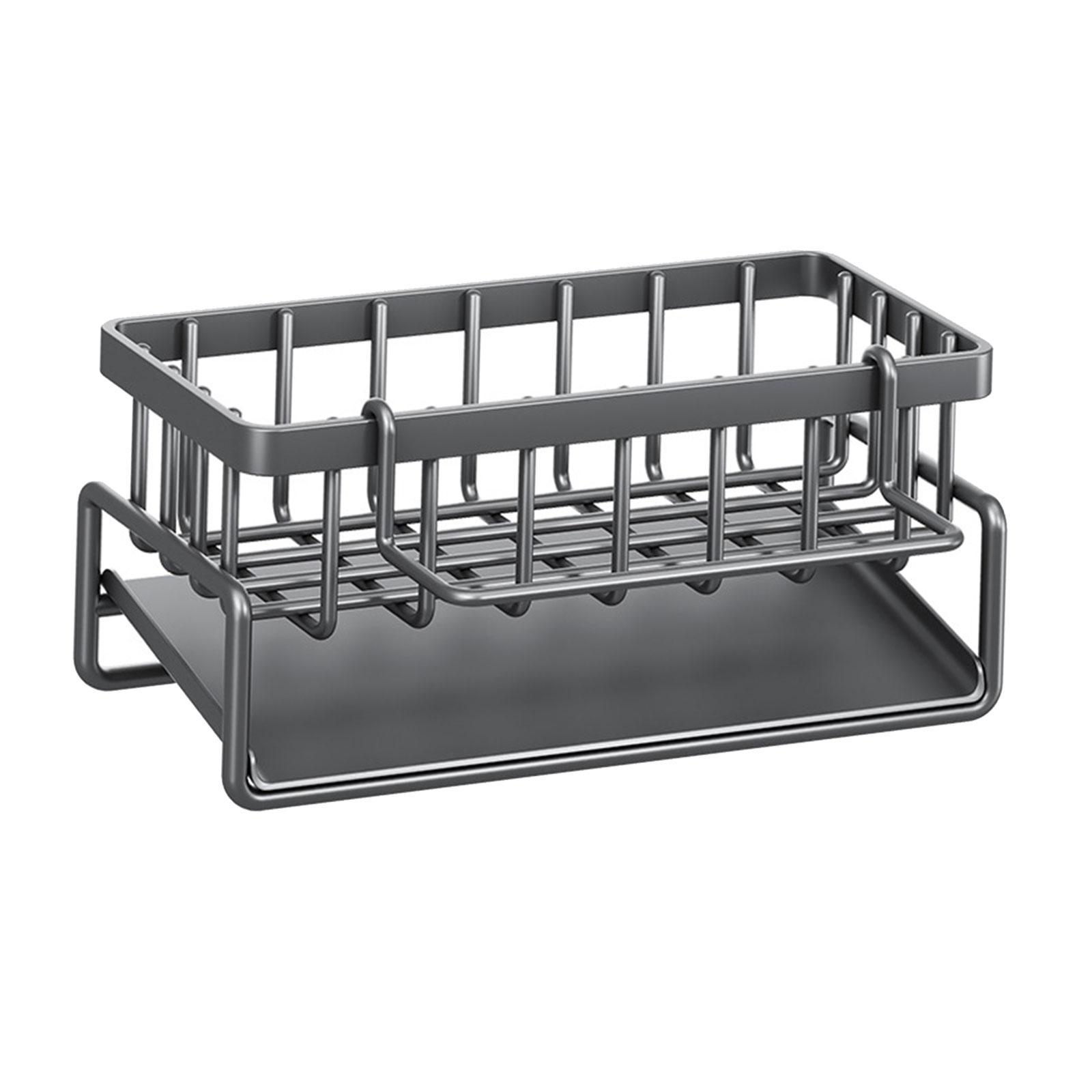 Sponge Holder for Kitchen Sink,Sponge Rack , Rustproof Kitchen Sink Organizer for Place Dishwashing Brush Soap and Sponge