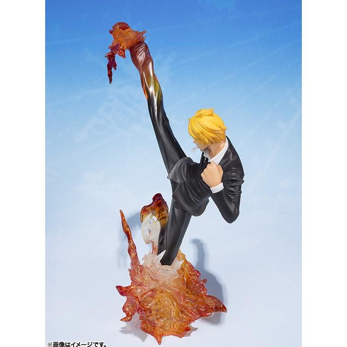 Mô hình One Piece - Sanji đá lửa chi tiết sắc nét màu đậm lửa tươi