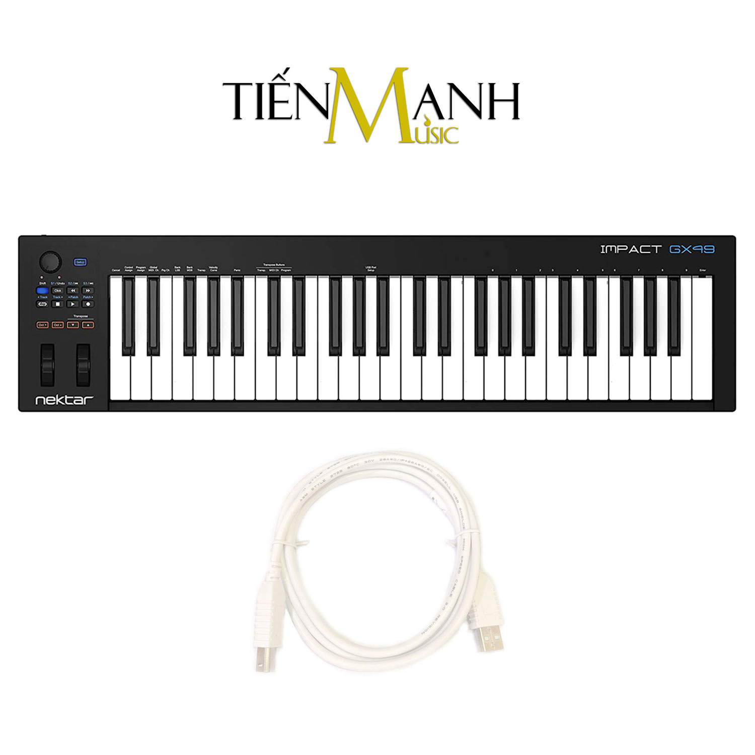 Nektar GX49 Midi Keyboard Controller 49 Phím Cảm ứng lực Bàn phím sáng tác - Sản xuất âm nhạc Producer Hàng Chính Hãng - Kèm Móng Gẩy DreamMaker